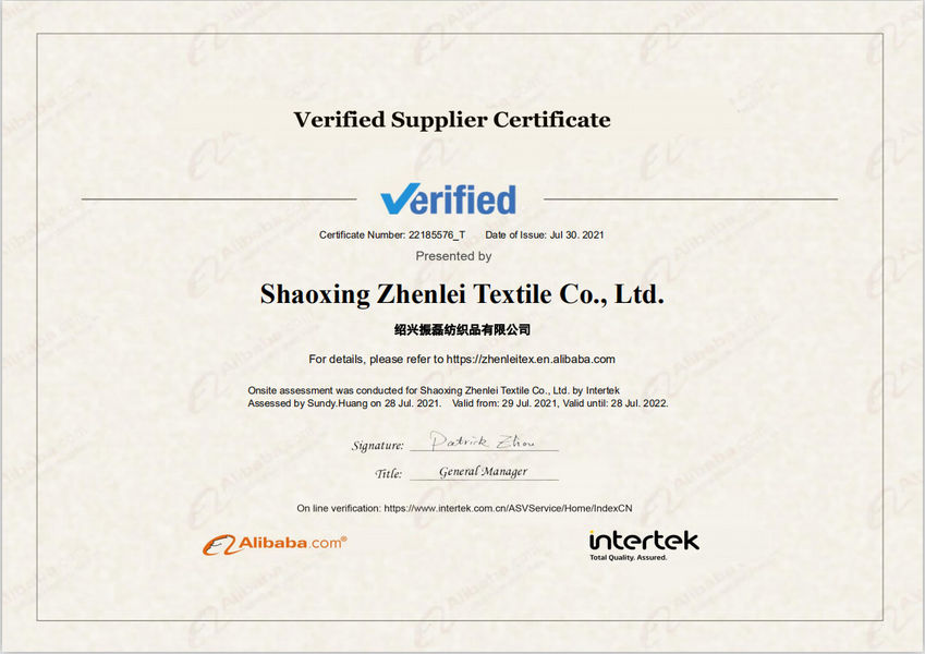 Chine Shaoxing Zhenlei Textile Co., Ltd. Profil de la société